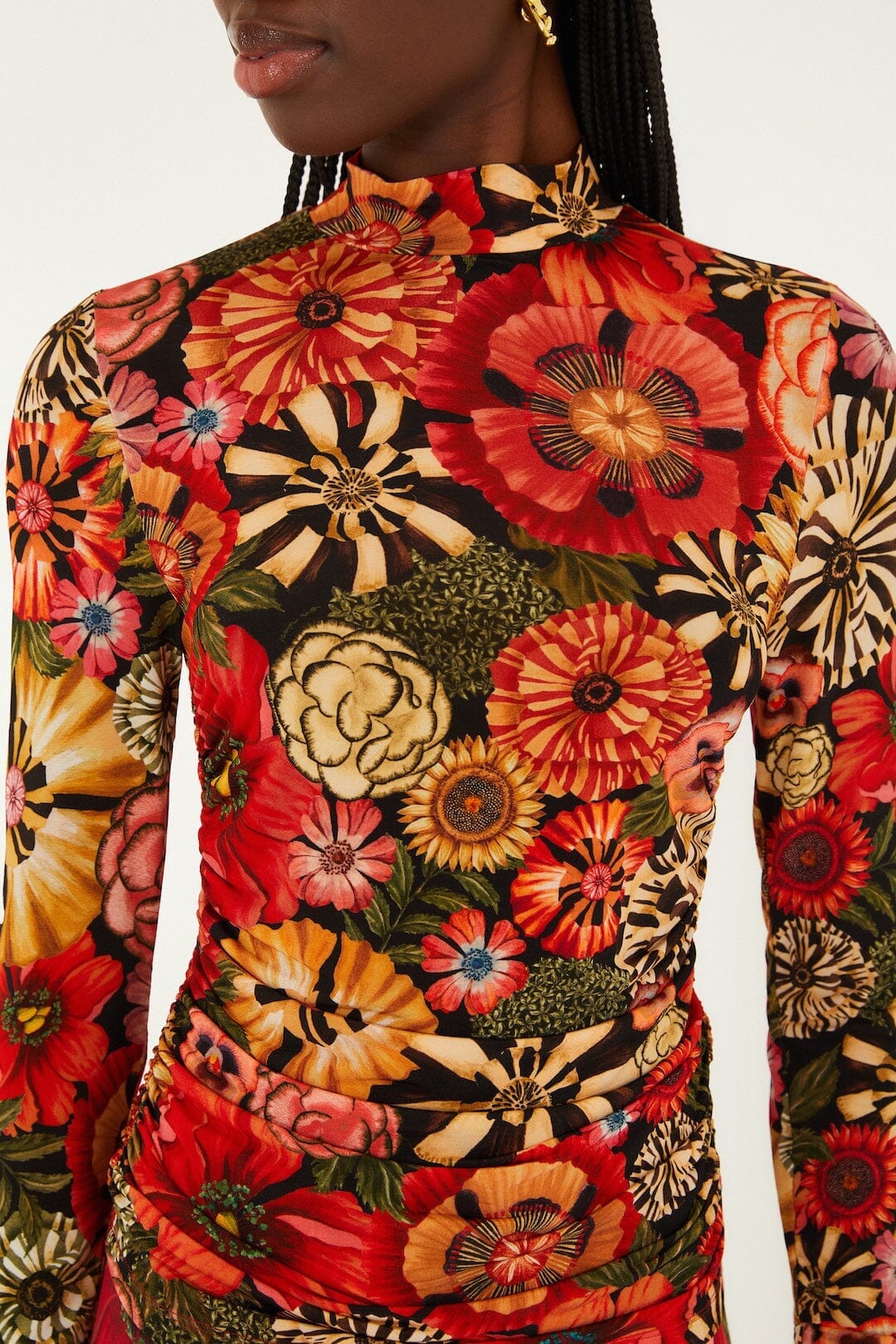 NEW_Flowershop Mini Black Chemises & Blouses - Flowershop Mini Black