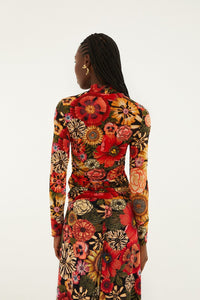 NEW_Flowershop Mini Black Chemises & Blouses - Flowershop Mini Black