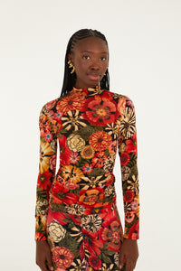 NEW_Flowershop Mini Black Chemises & Blouses - Flowershop Mini Black