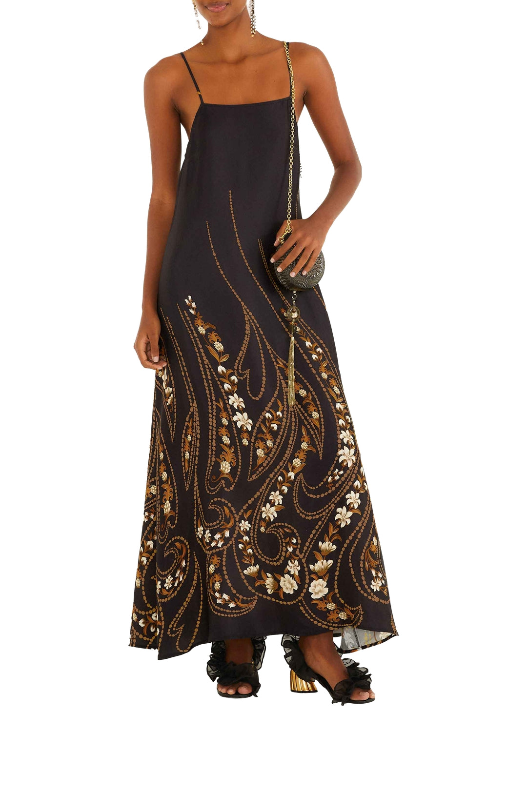 DIFFUSELY_Garden Black Robe midi - Garden Black