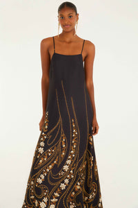 Garden Black Robe midi - Garden Black