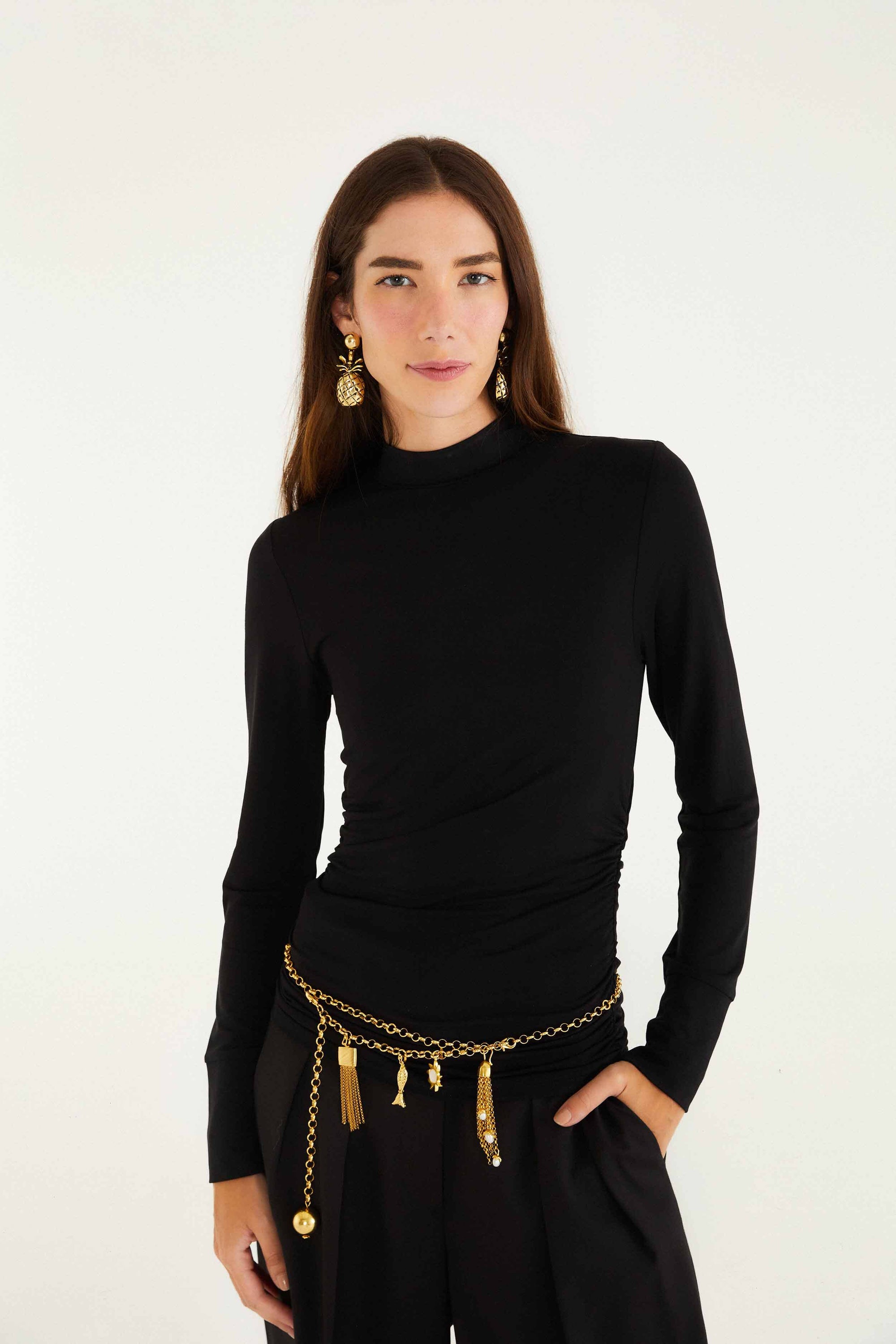 Black Blouse - Black