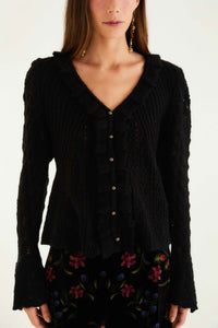 Black Cardigan - Black