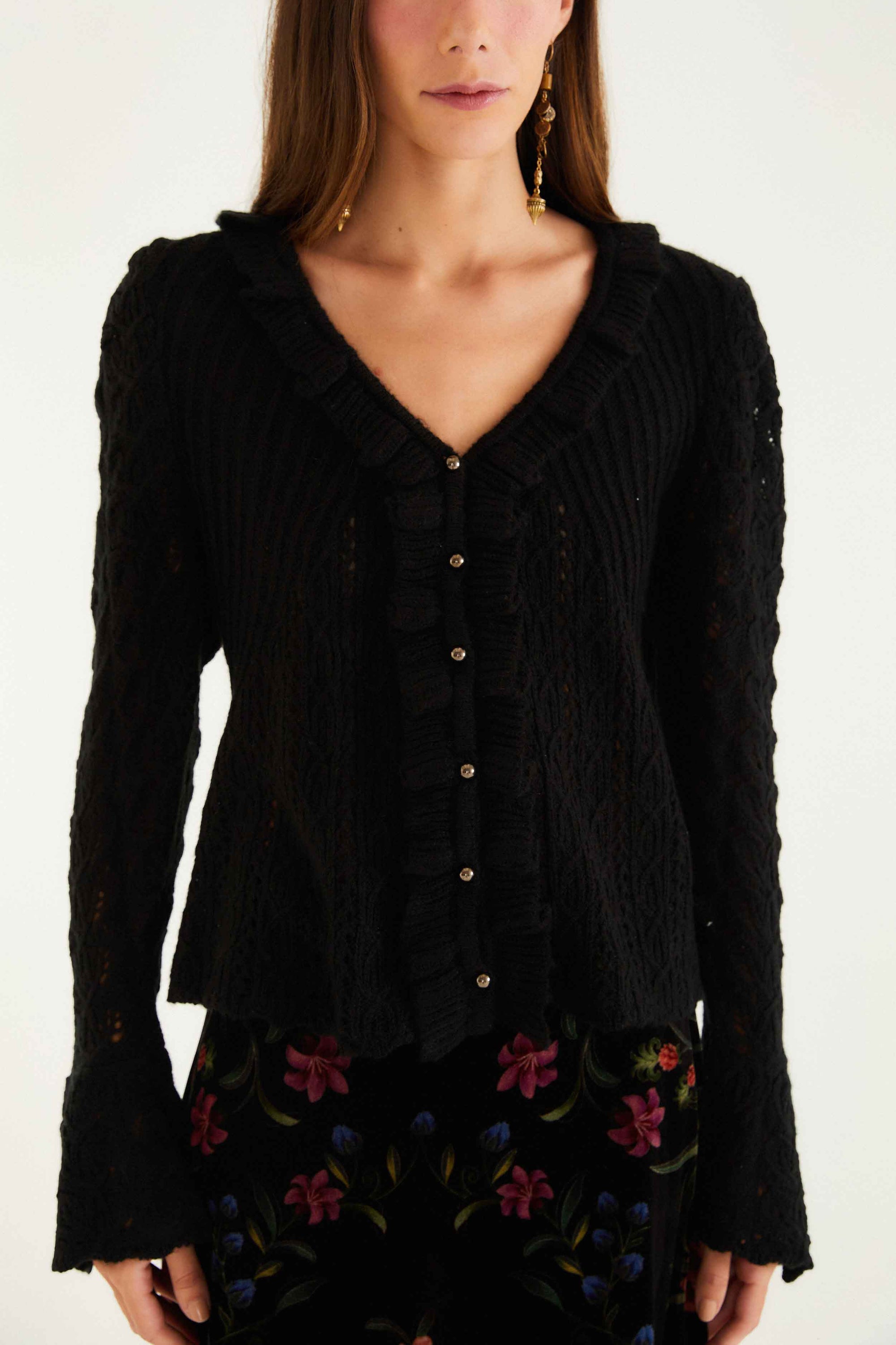 Black Cardigan - Black