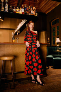 NEW_Latin Roses Black Robes midi - Latin Roses Black