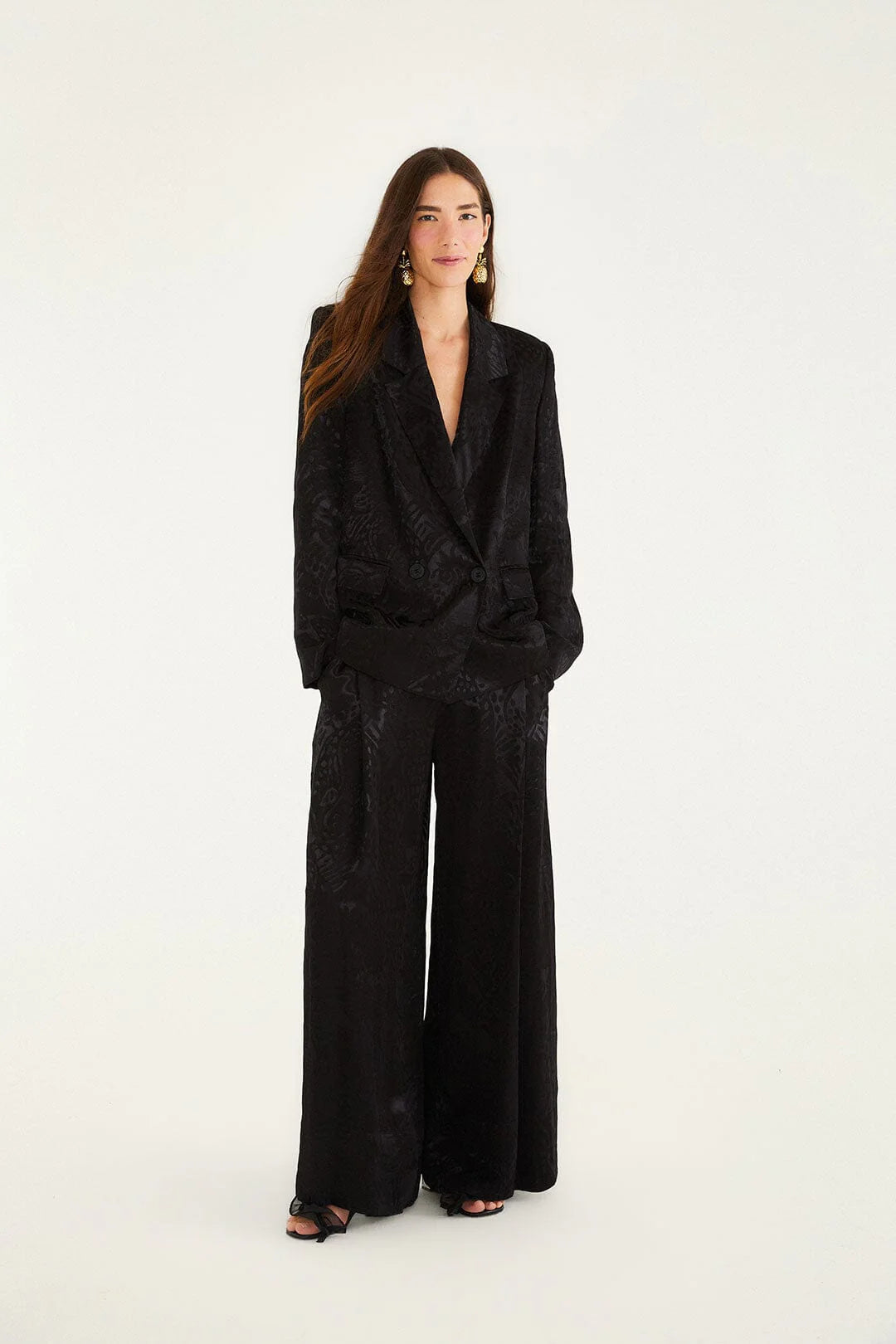 DIFFUSELY_Black Blazer - Black