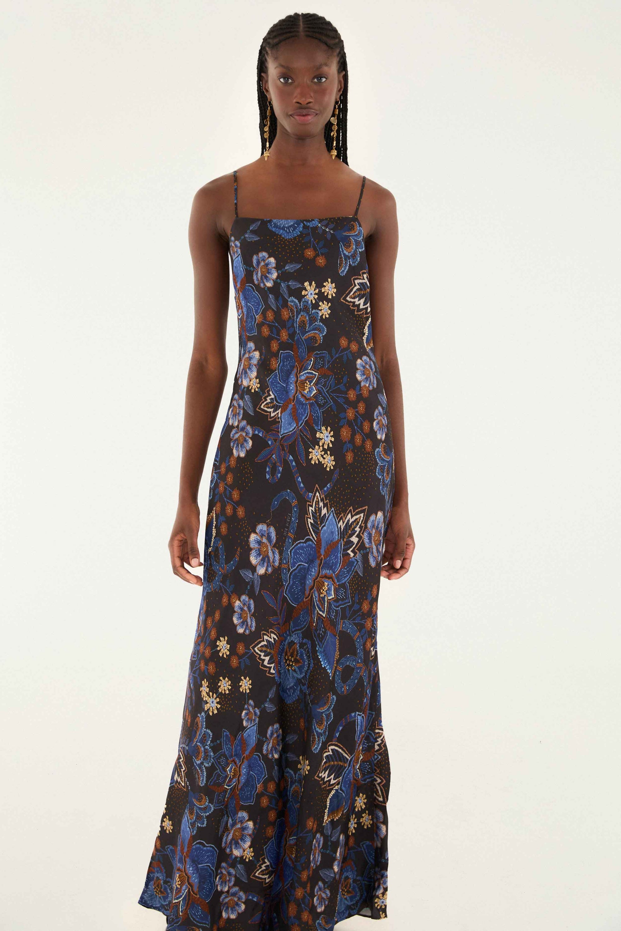 Snakes Bouquet Black Robe longue - Snakes Bouquet Black