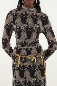 Blouse rayée Tigers - Noir