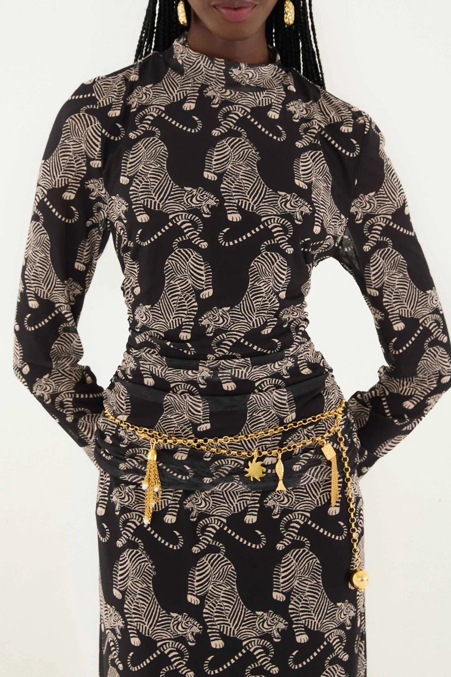 Blouse rayée Tigers - Noir