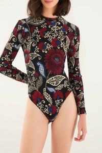 Body Valentina en coton - Noir