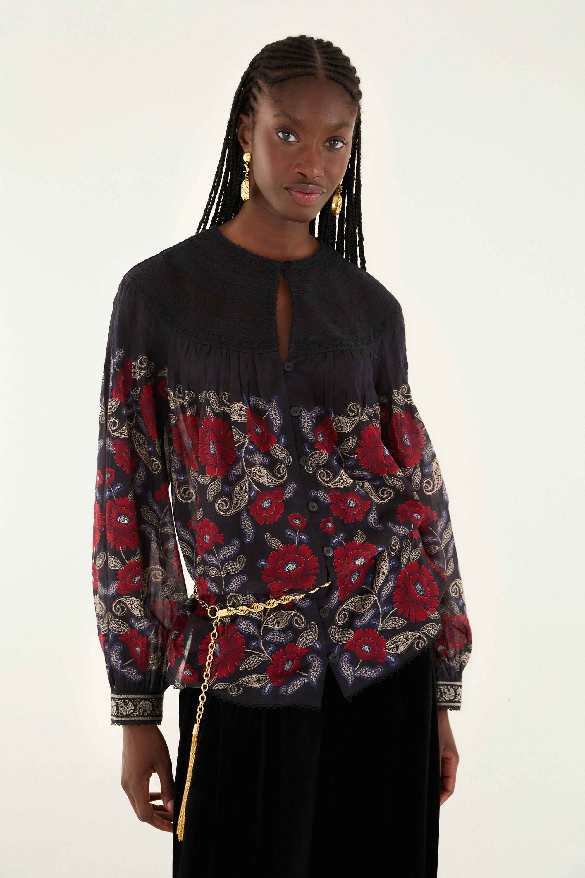 Valentina Black Blouse - Valentina Black