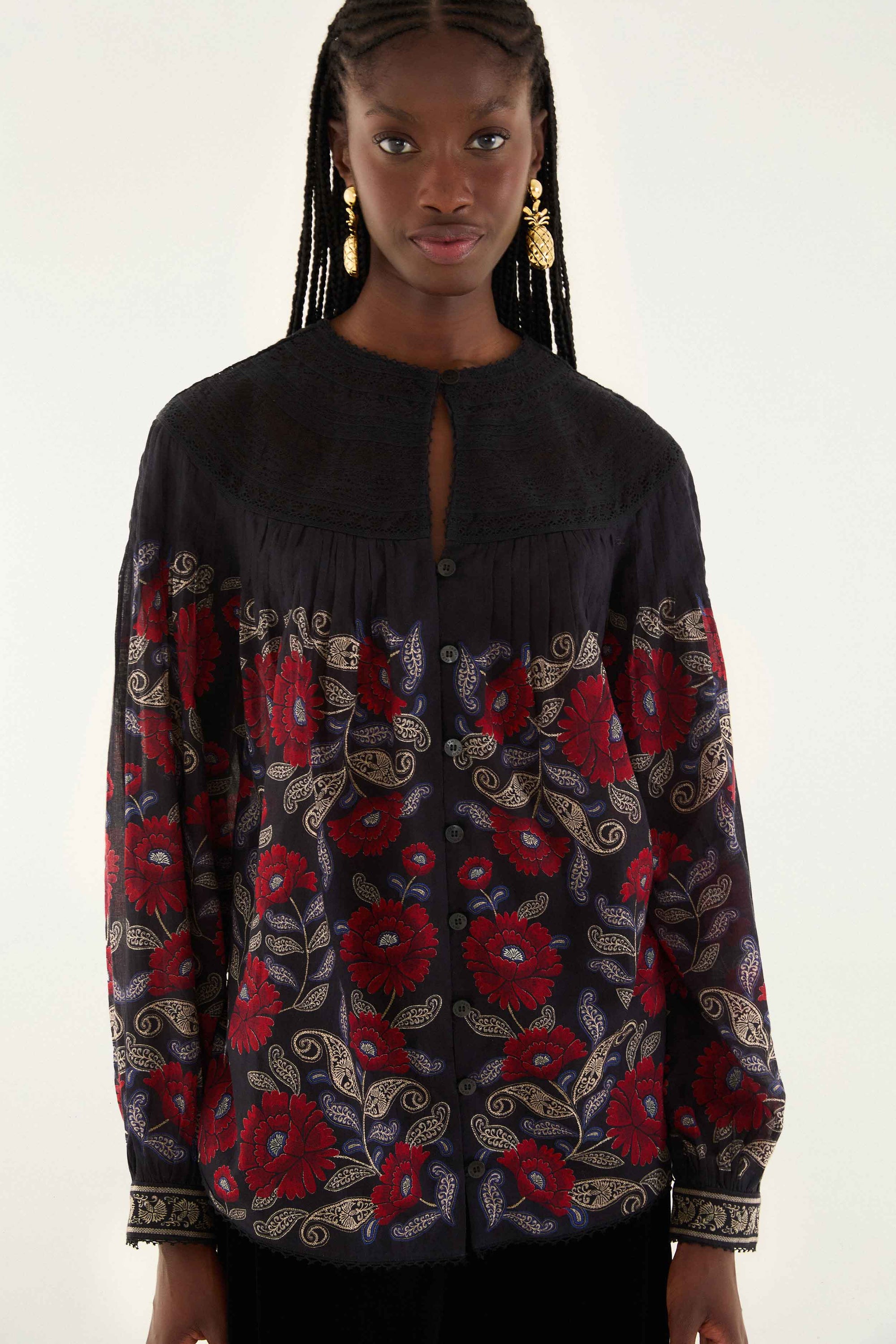 Valentina Black Blouse - Valentina Black