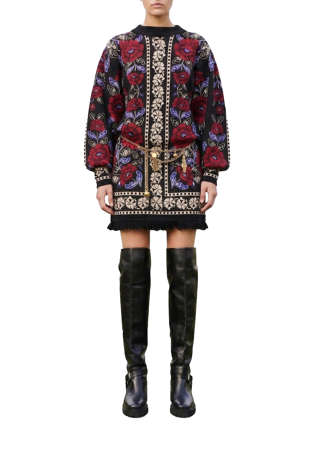 Robe Valentina en maille - Noir