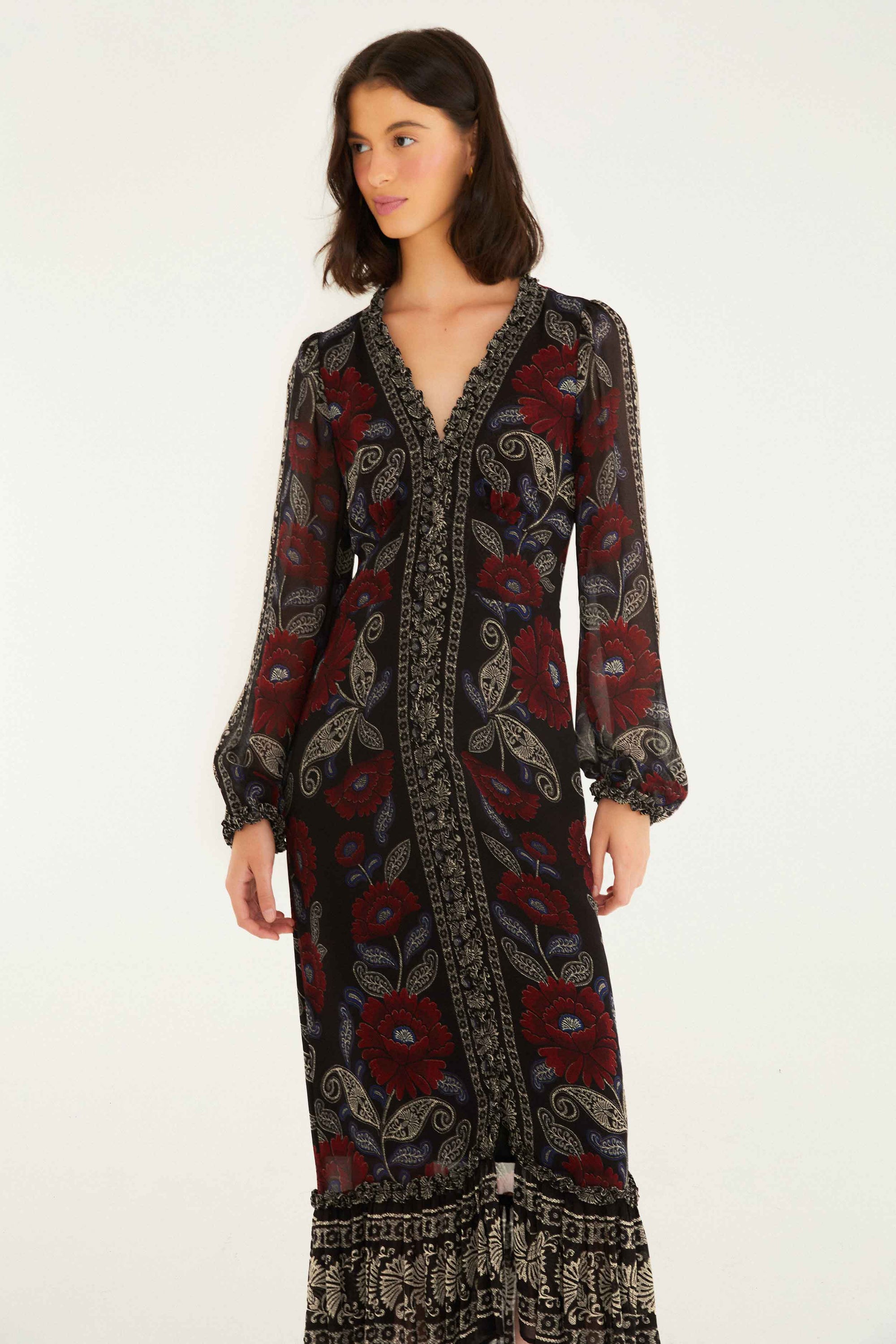 NEW_Valentina Black Robes midi - Valentina Black
