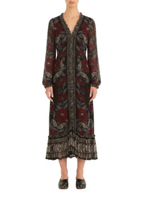 Robe midi Valentina - Noir
