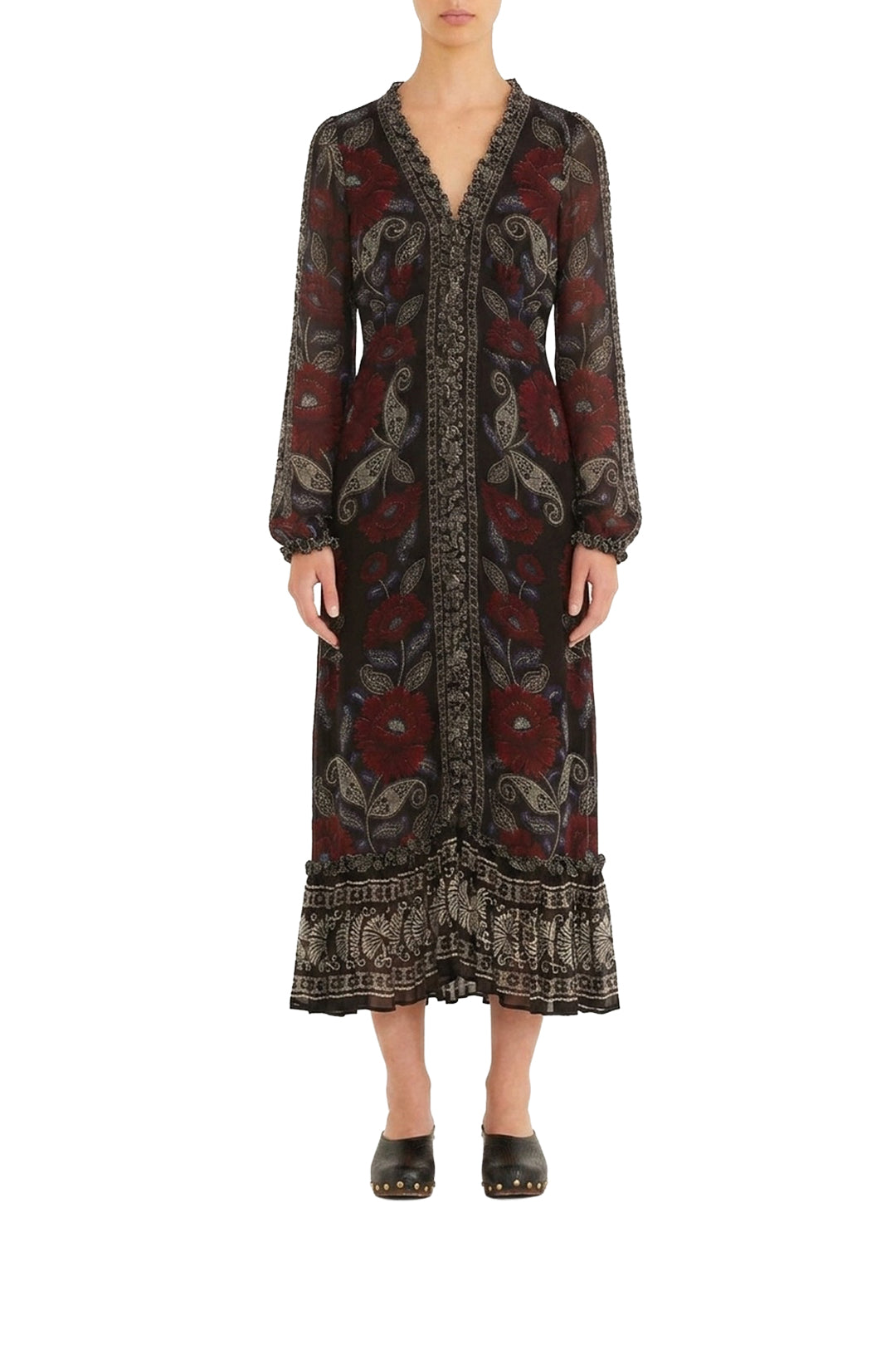 Robe midi Valentina - Noir