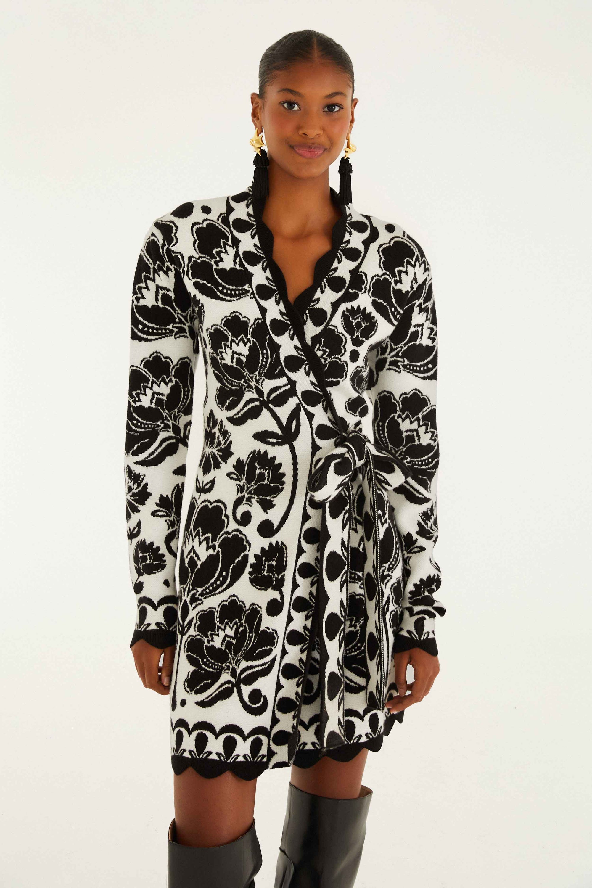DIFFUSELY2_NEW_Floral Cream Robes midi - Floral Cream