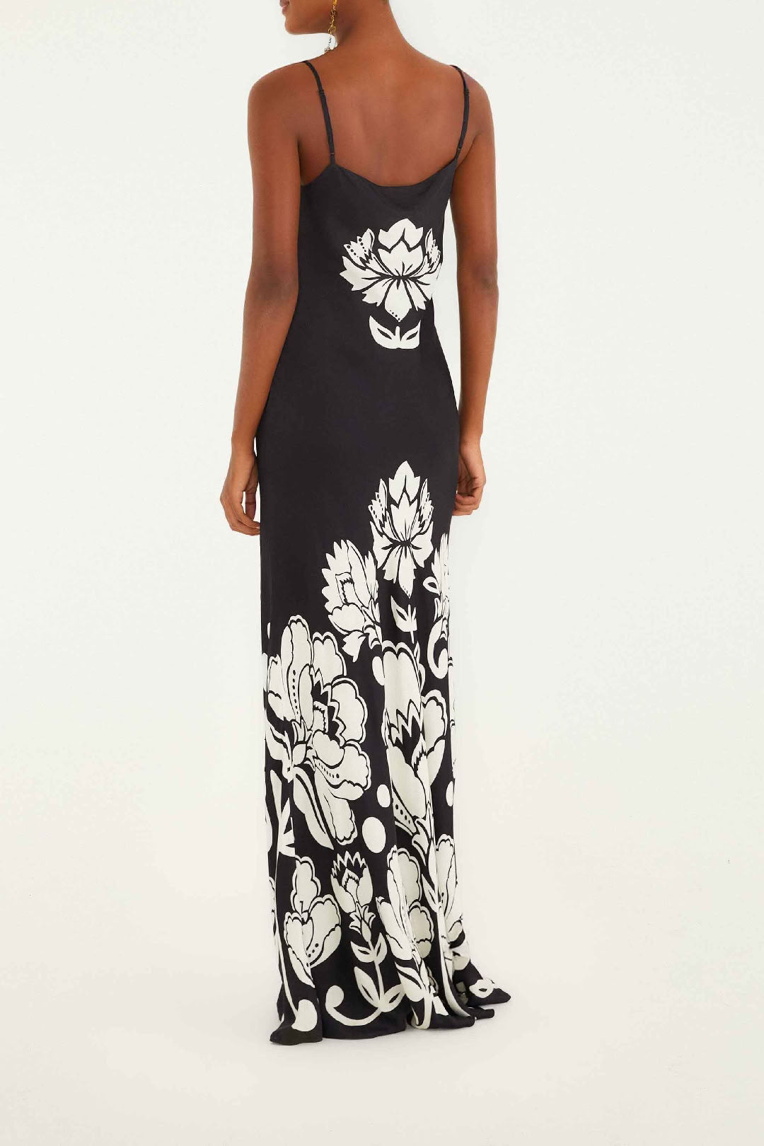 Floral Arabesque Maxi Dress - White