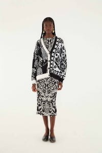Striped Tigers Mixed Cardigan - Striped Tigers Mixed