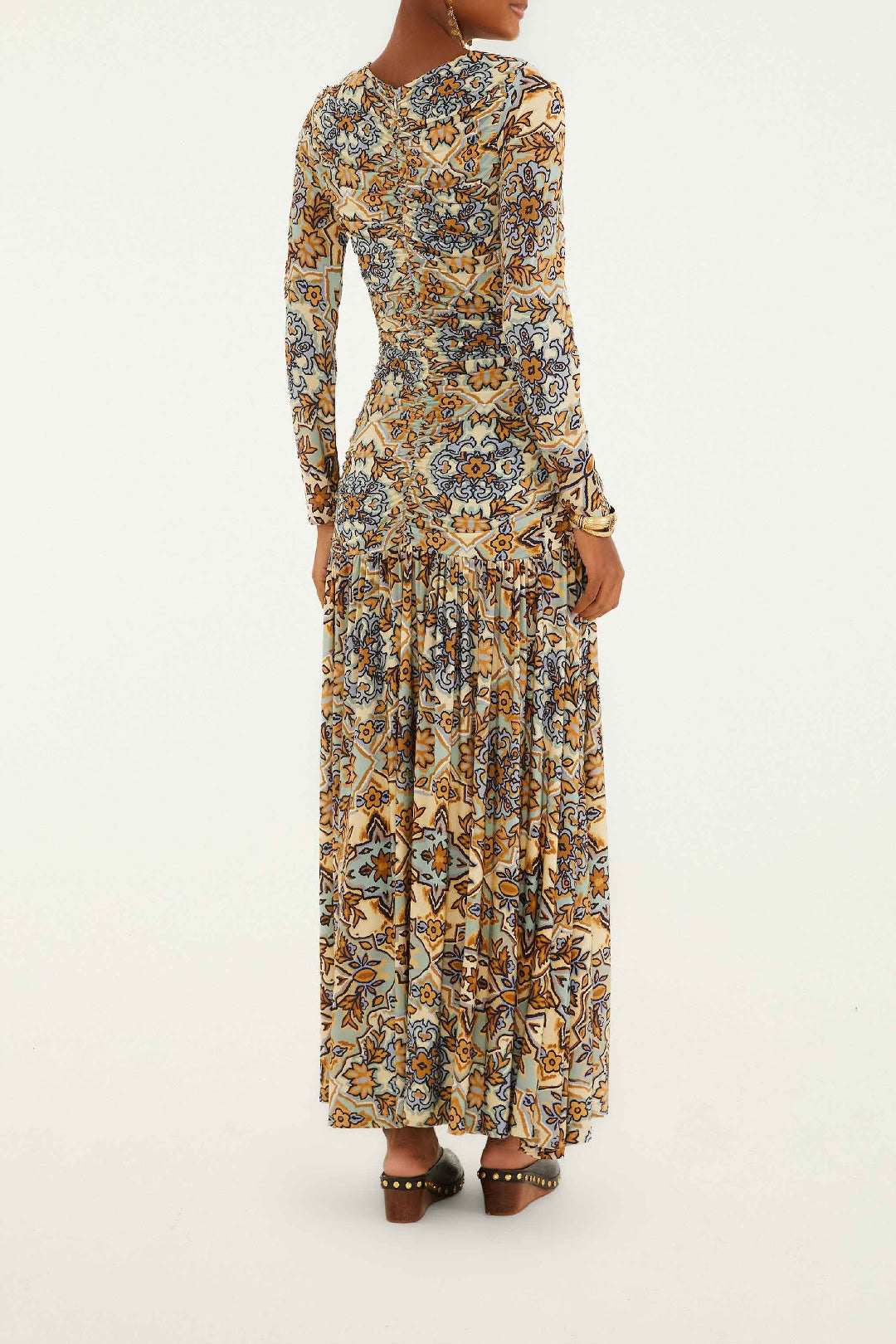 Robe midi Winter Tapestry - Bleu