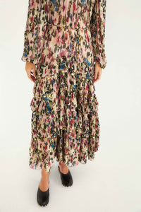 NEW_Tiny Flowers Pink Robes longues - Tiny Flowers Pink
