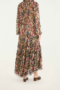 Printed midi dress - Pink