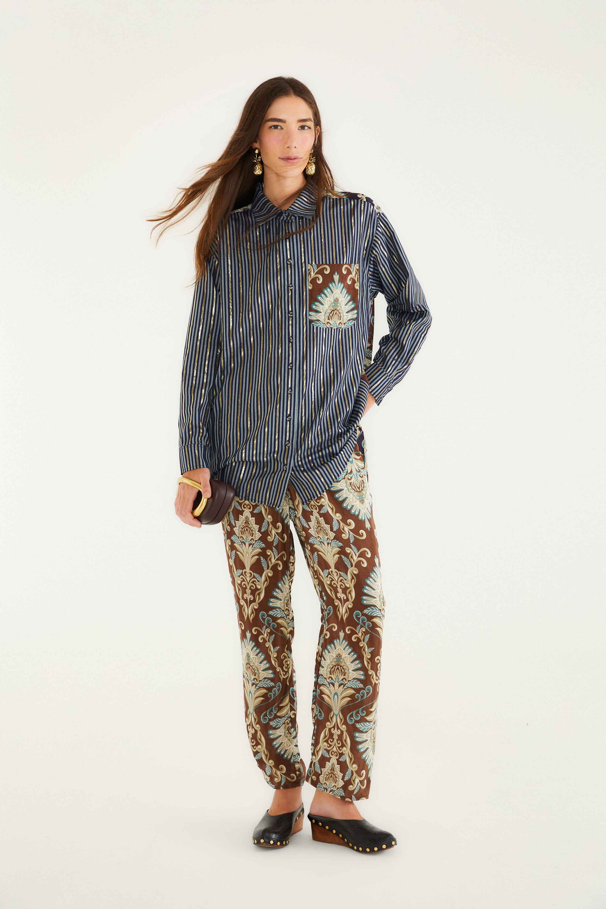 DIFFUSELY_Brown Pantalon - Brown