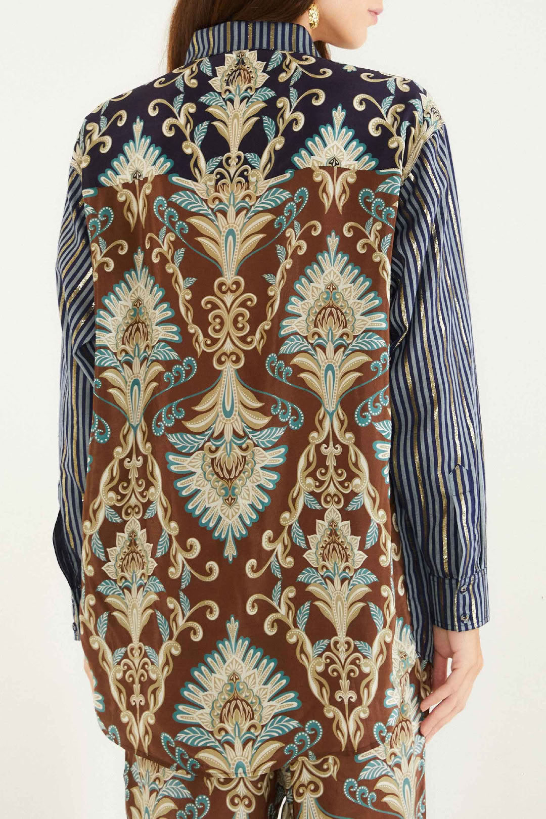 Wonderful Arabesque Shirt - Brown