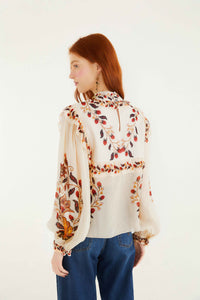 Berry Garden Cream Blouse - Berry Garden Cream