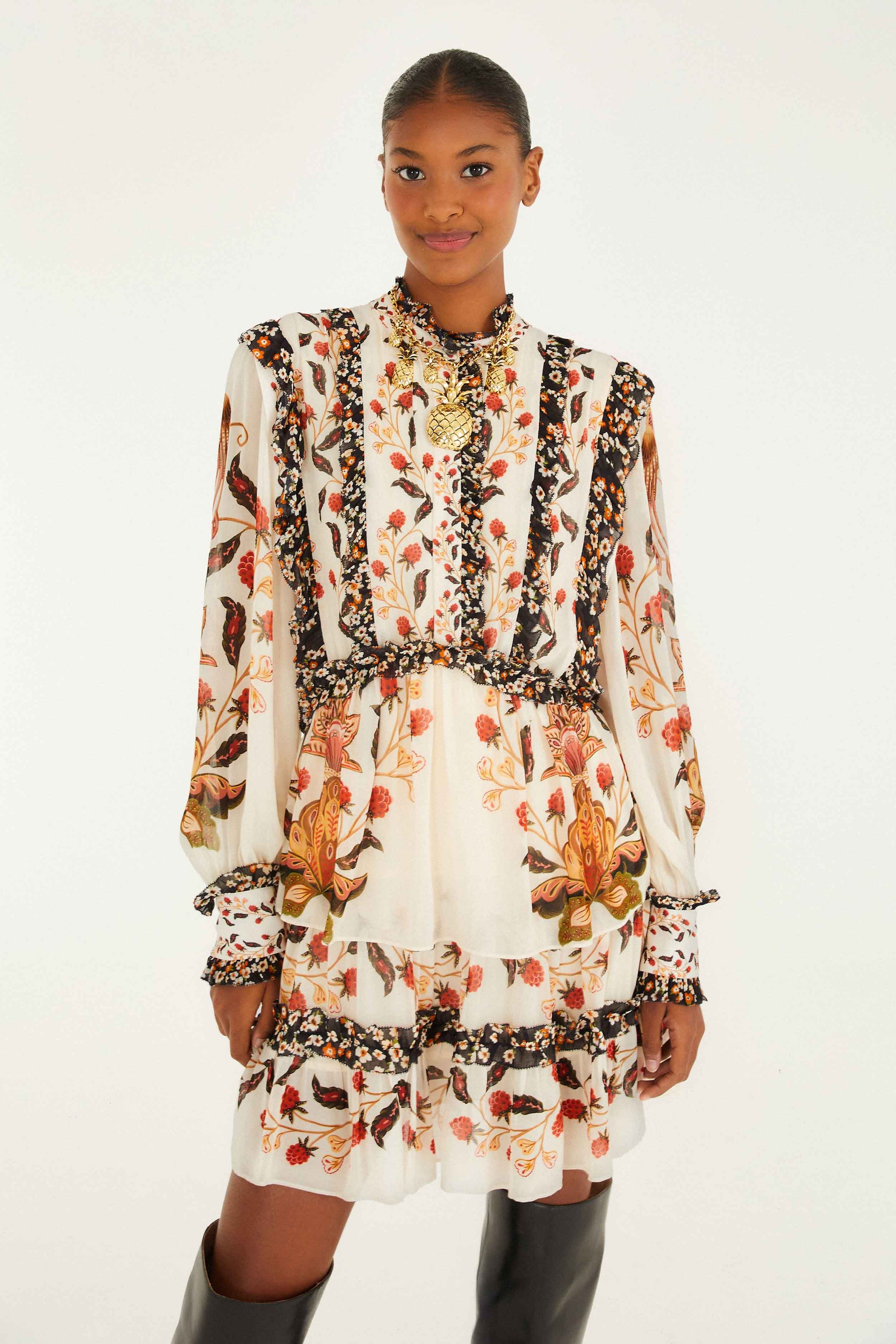 NEW_Berry Garden Cream Robes courtes - Berry Garden Cream