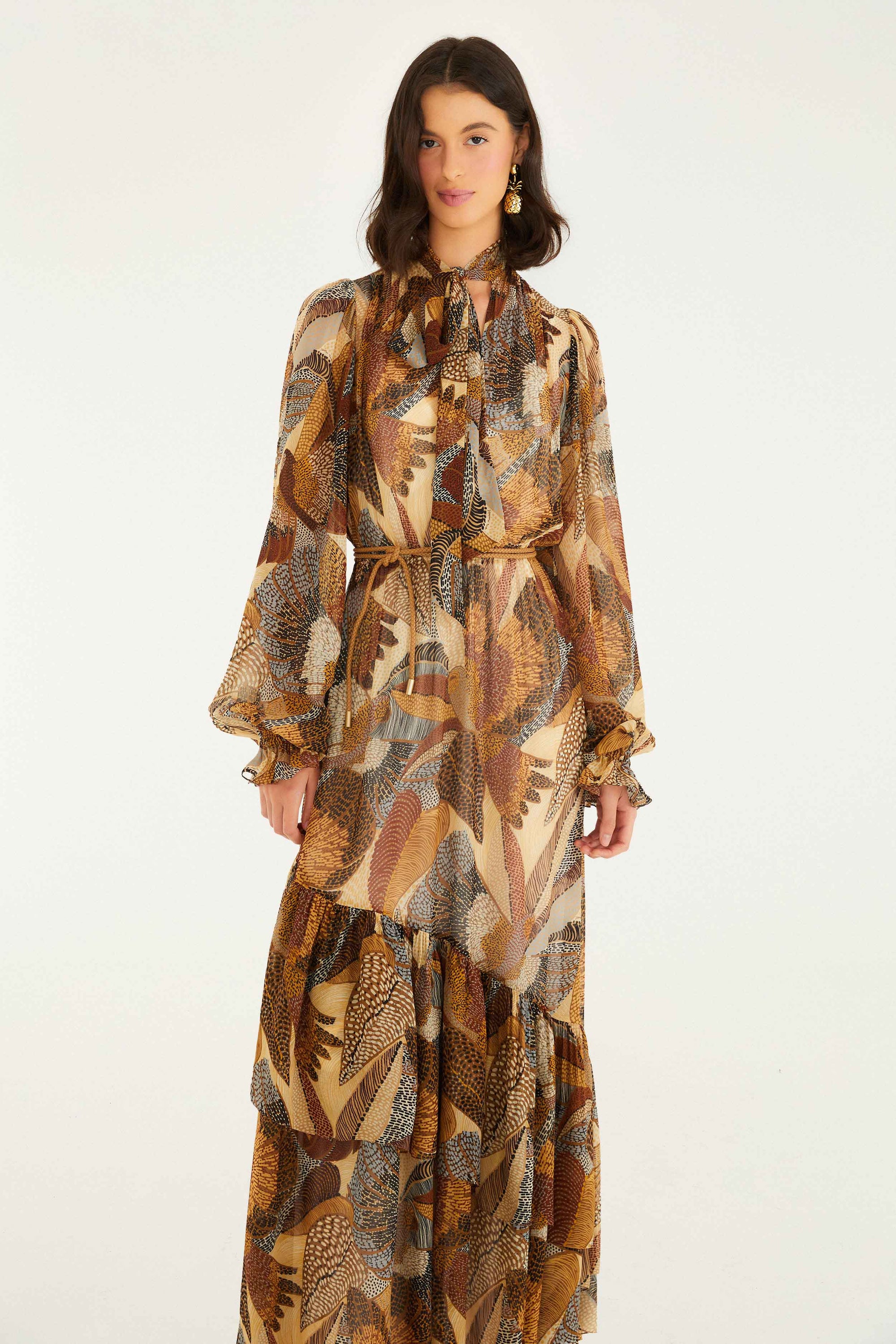 Dotted Macaws Cream Robe longue - Dotted Macaws Cream