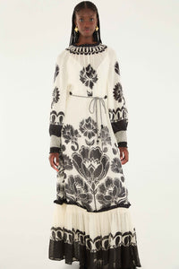 NEW_Floral Cream Robes longues - Floral Cream