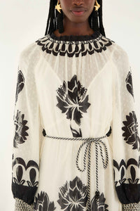 NEW_Floral Cream Robes longues - Floral Cream