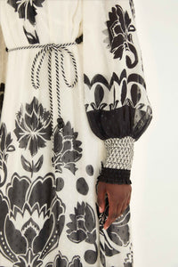 NEW_Floral Cream Robes longues - Floral Cream