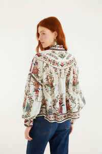 Hearts Cream Blouse - Hearts Cream