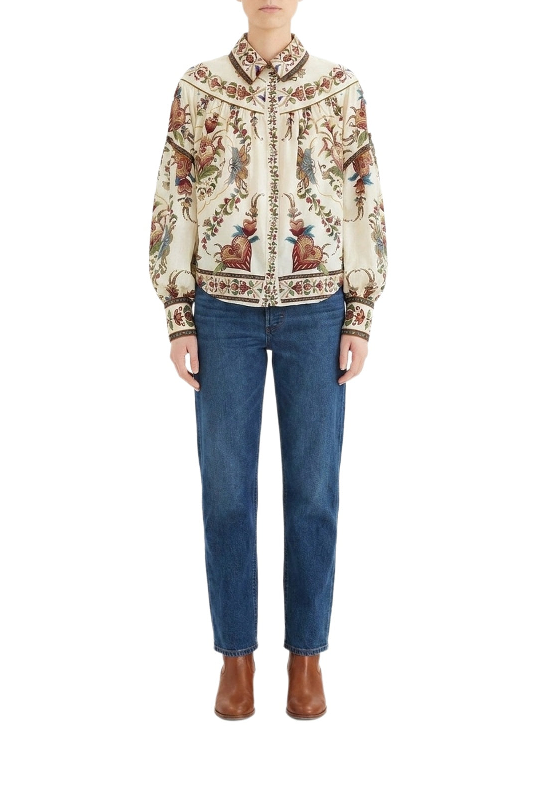 NEW_FELIX_JAMBES_Hearts Cream Blouse - Hearts Cream