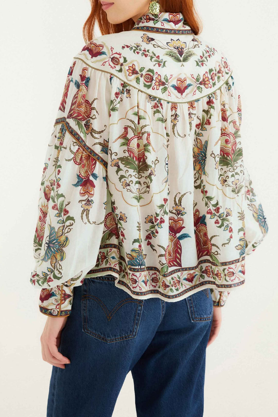 Majestic Hearts Blouse - White