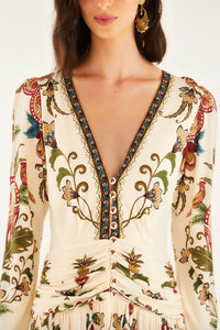 Hearts Cream Robes midi - Hearts Cream