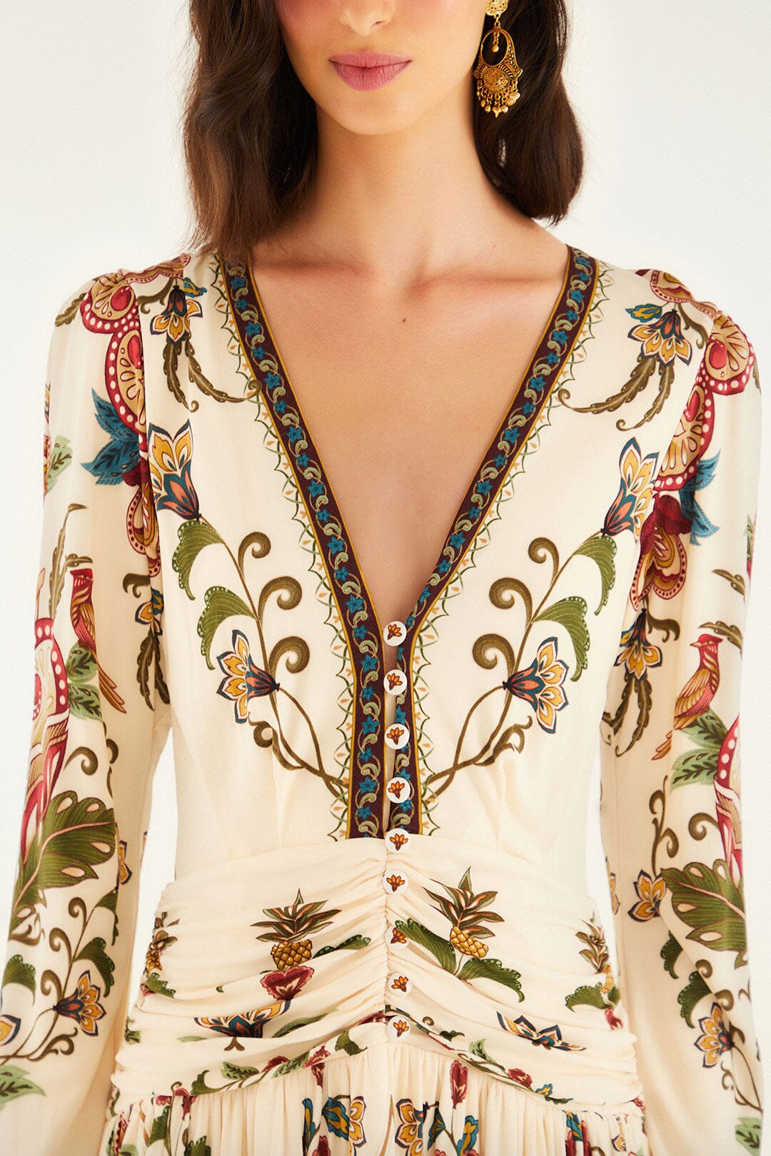 Hearts Cream Robes midi - Hearts Cream