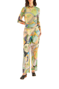 NEW_DIFFUSELY_Drawing Multicolor Top manches longues - Drawing Multicolor