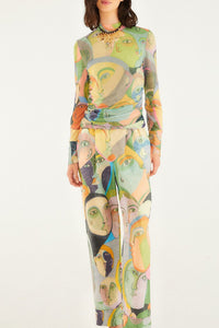Pantalon en coton - Multicolore