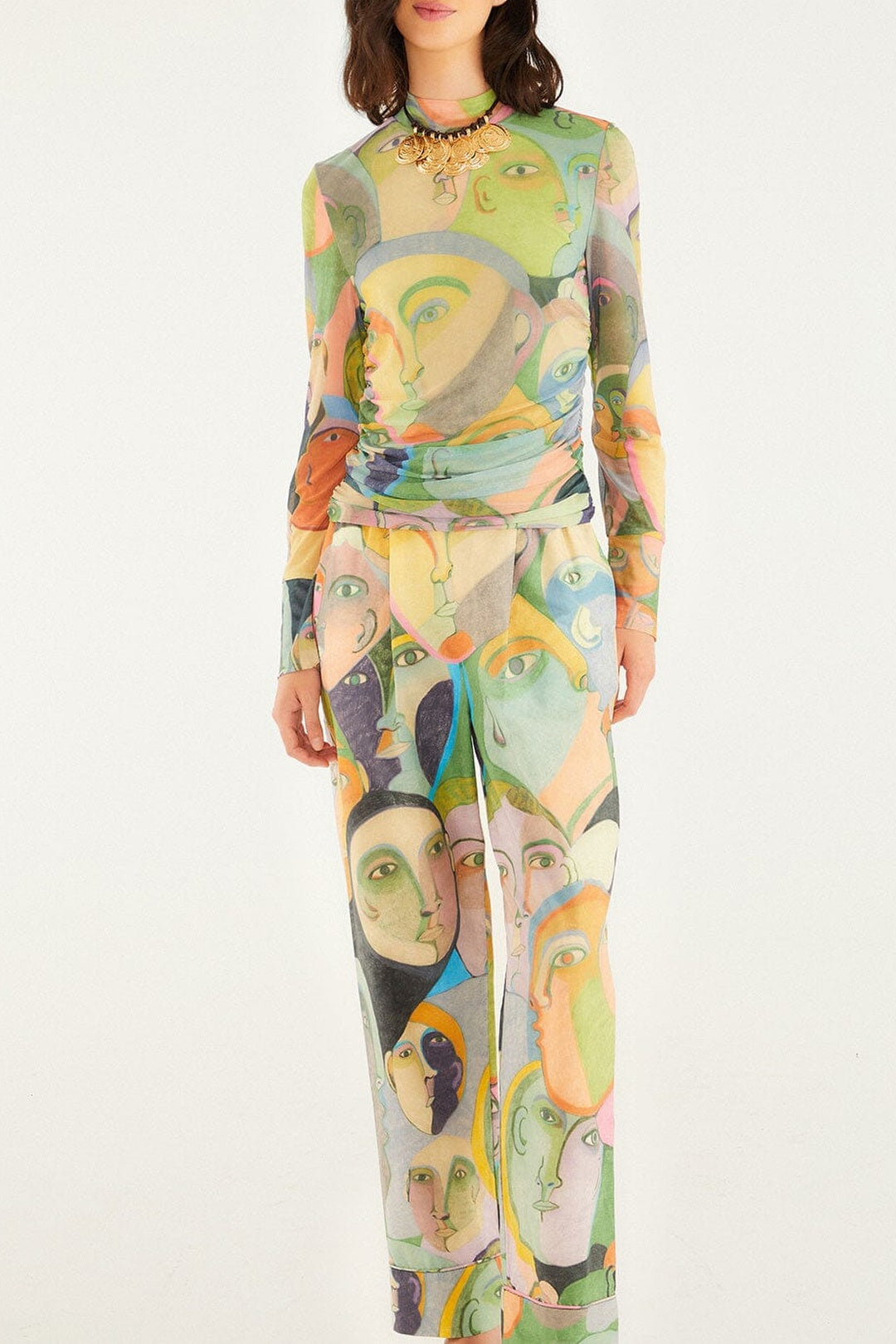 Pantalon en coton - Multicolore