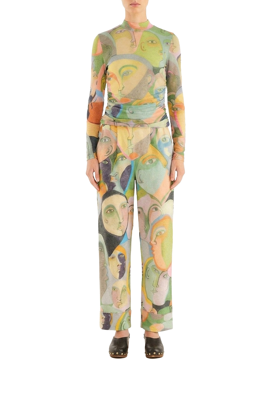 Pantalon en coton - Multicolore