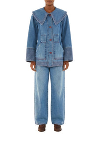 BADVIEW_NEW_Denim Manteau - Denim