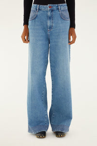 DIFFUSELY_Denim Pantalon - Denim