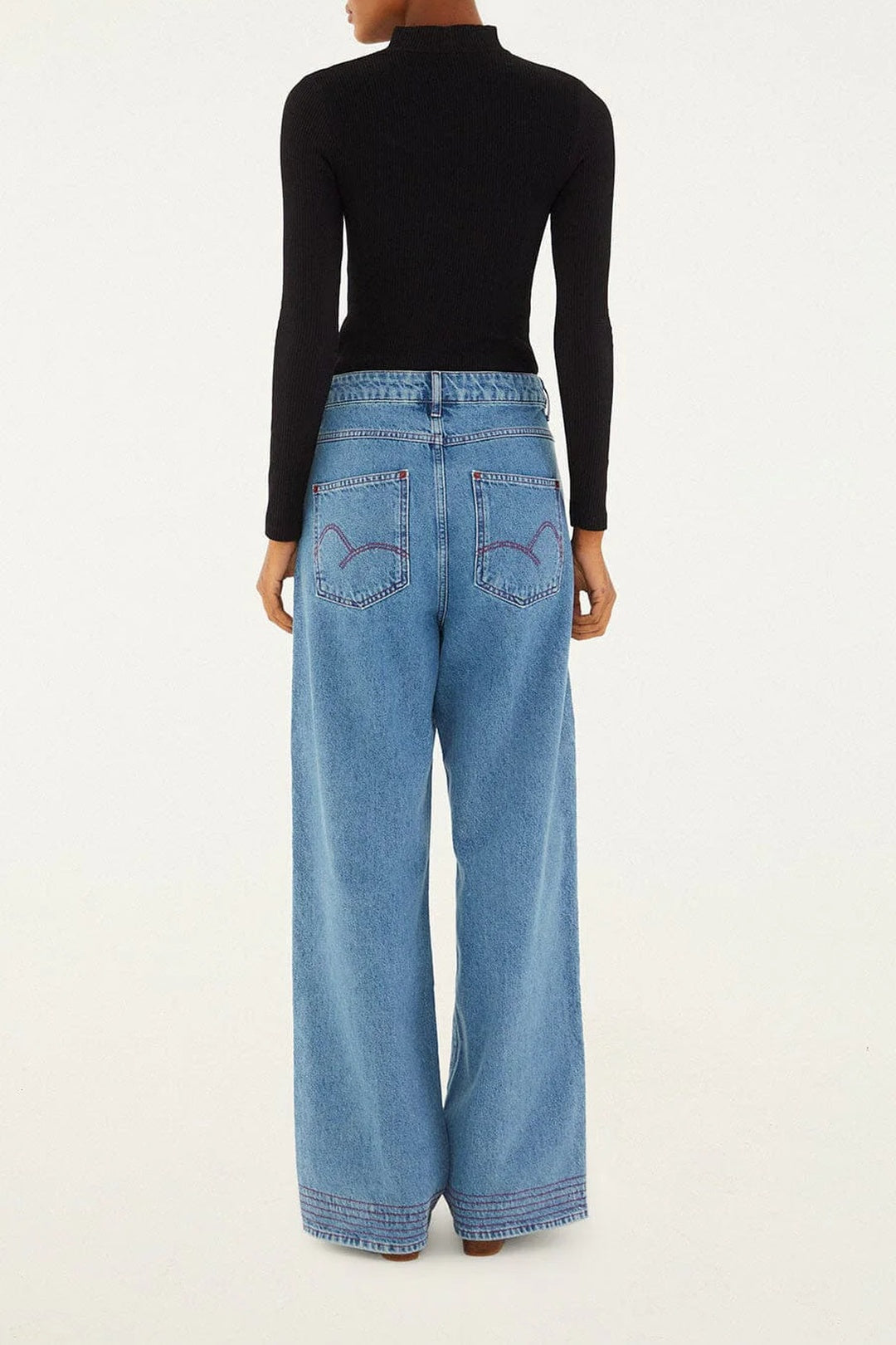 Pantalon en coton - Bleu