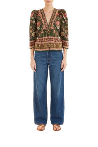 Blouse Flowering Garden - Vert