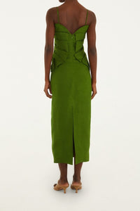 Robe midi Monstera - Vert
