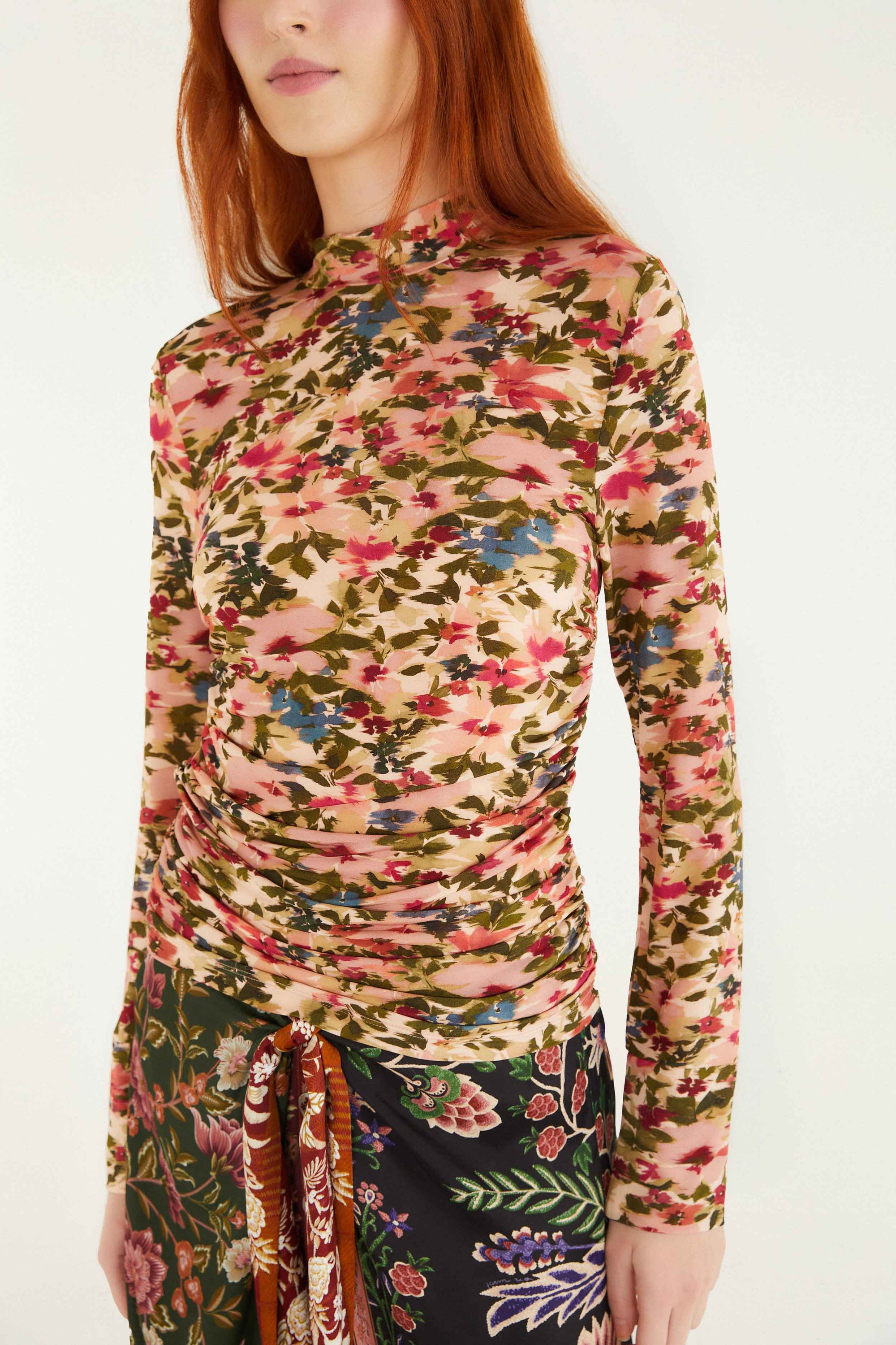 Tiny Flowers Pink Blouse - Tiny Flowers Pink