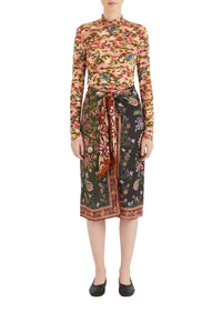 Blouse Flowers imprimée - Rose
